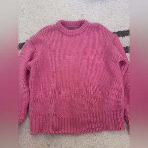 Edikted Thick Pink Sweater Oversized Womens M/L